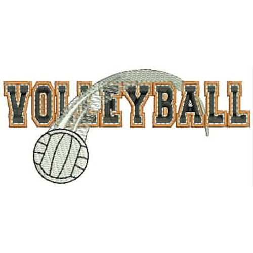 Machine Embroidery Designs - Volleyball(1) - Threadart.com