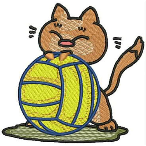 Machine Embroidery Designs - Volleyball(1) - Threadart.com
