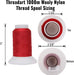 Wooly Nylon Thread - 1000m Spools - Sage Green - Threadart.com