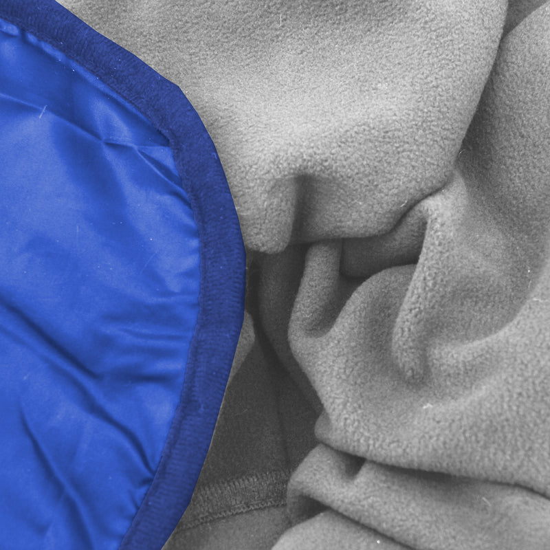 Pack of 3 Waterproof Picnic Blanket - 79"x55" - Royal Blue/Grey - Camping Sports - Threadart.com
