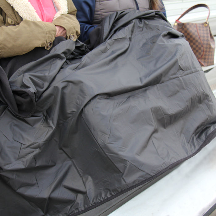 Pack of 3 Waterproof Picnic Blanket - 79"x55" - Black - Camping, Sports - Threadart.com