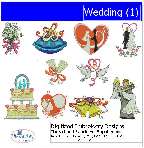 Machine Embroidery Designs - Wedding(1) - Threadart.com
