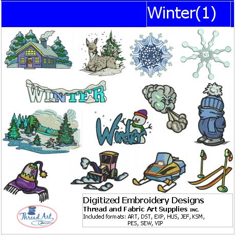 Machine Embroidery Designs - Winter(1) - Threadart.com