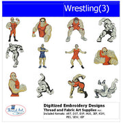Machine Embroidery Designs - Wrestling(3) - Threadart.com